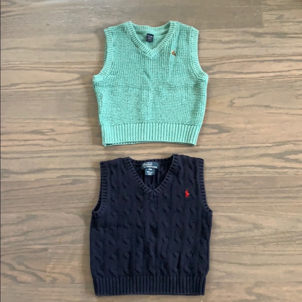 Ralph Lauren and Gap sweater vest bundle